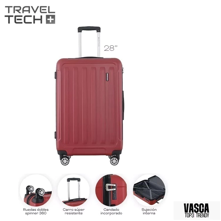 Valija 4 ruedas abs travel tech 27440 28 pulgadas