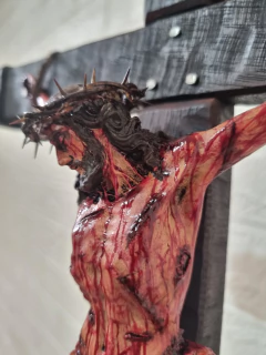 Crucifixo Realista de Parede 50cm