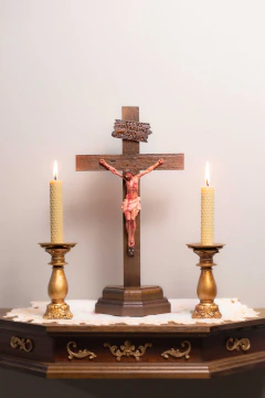 30cm Barroco - Crucifixo com Base Removível - comprar online