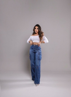 CALÇA CARGO PANTALONA SEM LYRICS COM DETALHES, CINTURA ALTA na internet