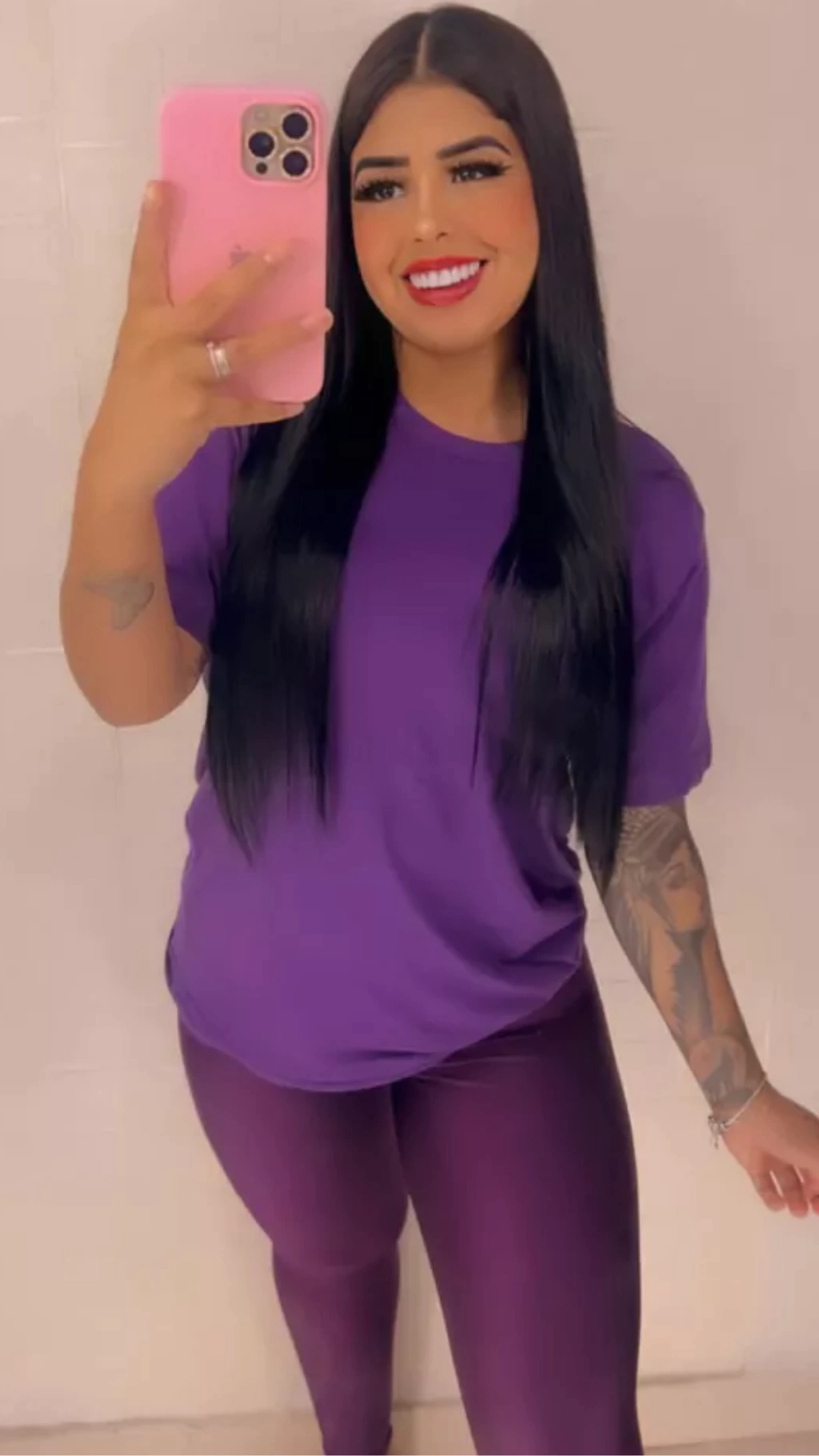 Kit Calça Legging Cirrê e Camiseta