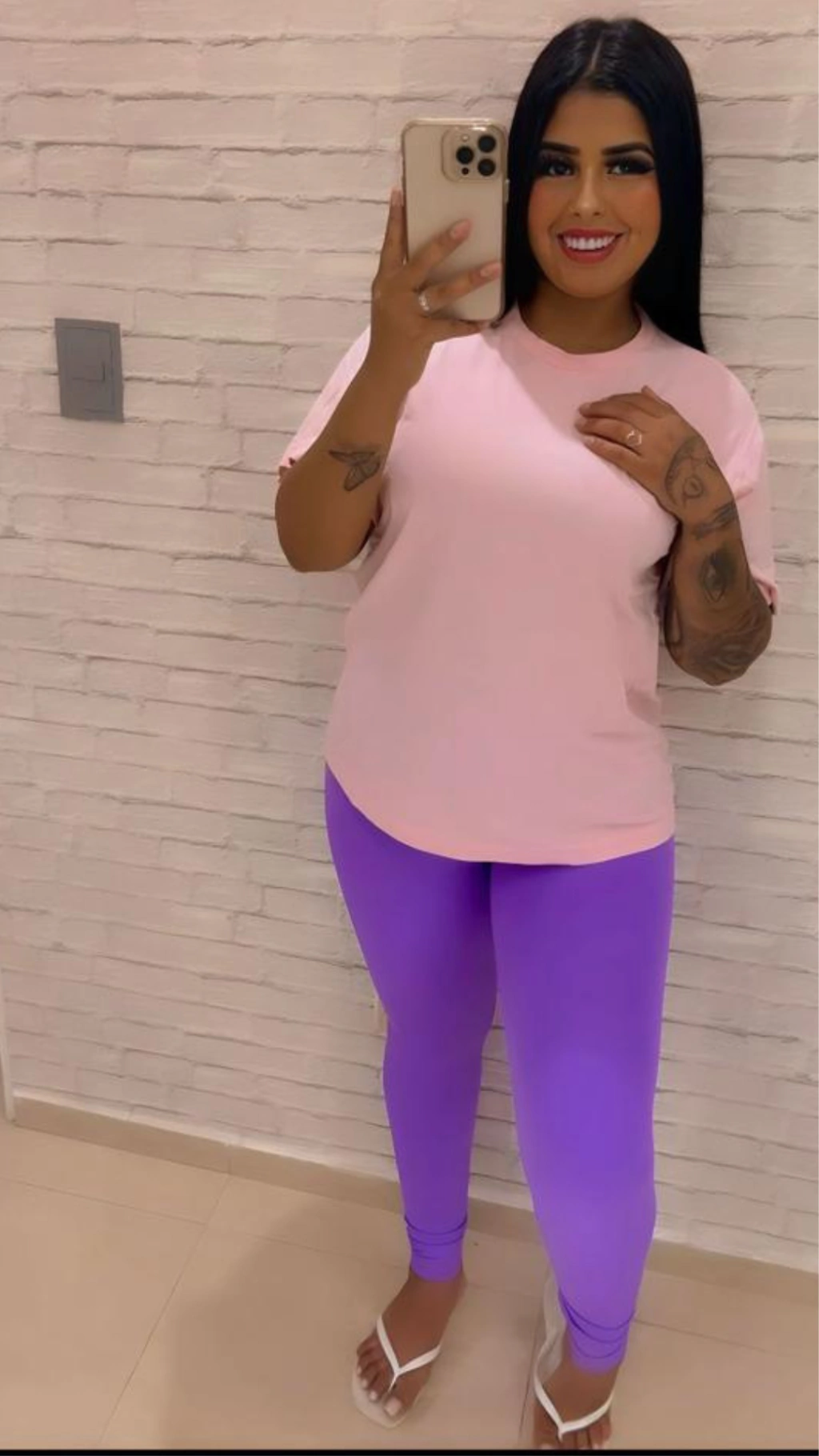 Kit Calça Legging Poliamida e Camiseta