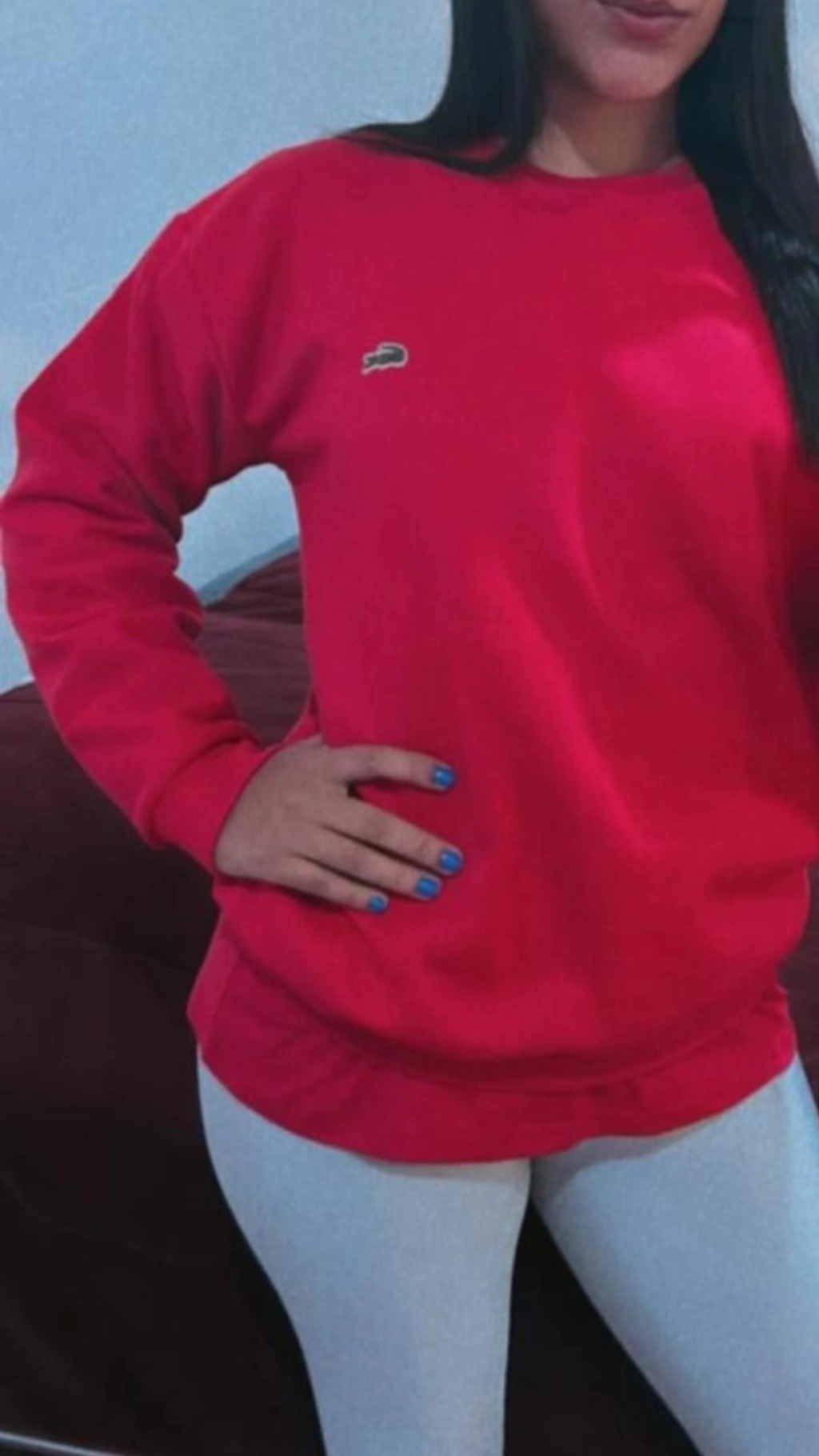 Blusa Moletom Inspiração Lacoste