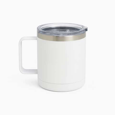 VASO TERMICO TAPA ACRILICO CON MANIJA SUBLIMABLE - comprar online