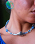 Colar continhas peixe (azul) - comprar online