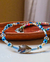 Colar continhas peixe (azul)
