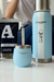 KIT: Termo Argentina + Mate celeste térmico 193 ml + Bombilla - comprar online