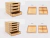 Paquete de 12 organizadores de madera en internet