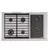 COCINA MORELLI DUPPLO 1000 100CM 4 HORNALLAS A GAS 2 HORNALLAS ELECTRICAS en internet