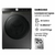 LAVASECARROPAS SAMSUNG 9.5KG 1400 RPM WIFI WD95T504DBXUBG INOXIDABLE INVERTER