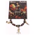 PULSEIRA CRISTAL - MARIA PADILHA - 5 PINGENTES METAL DOURADO