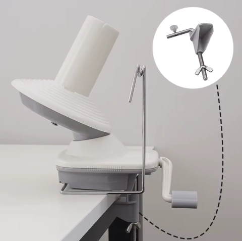 Enrolador de Lã Manual Portátil para Tufting e Crochê - ToqueTuft