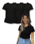 Kit 3 Camisetas Feminina (Baby look) - 100% Poliéster Anti Pilling - comprar online