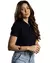 Camiseta Polo Piquet PA Azul Marinho Feminina (Babylook) - loja online