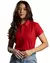 Camiseta Polo Piquet PA Vermelha Feminina (Babylook) na internet