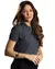 Camiseta Polo Piquet PA Cinza Escuro Feminina (Babylook) na internet