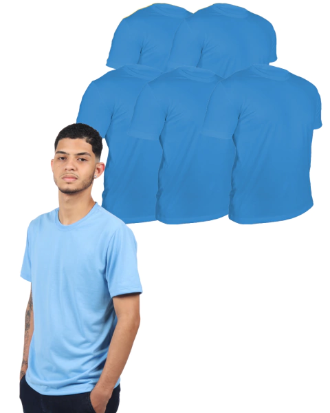 Kit 5 Camisetas Masculina - 100% Poliéster Anti Pilling na internet