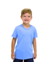 Camiseta Infantil 100% Poliéster Anti Pilling Azul Celeste na internet