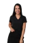 Camiseta 100% Poliéster Anti Pilling Gola V Preta Feminina (Babylook) - comprar online