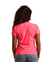 Camiseta 100% Poliéster Anti Pilling Rosa Fluor Feminina (Babylook) - Sansar Camisetas 