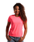 Camiseta 100% Poliéster Anti Pilling Rosa Fluor Feminina (Babylook) - comprar online