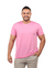 Camiseta 100% Poliéster Anti Pilling Rosa Chiclete Masculina