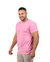 Camiseta 100% Poliéster Anti Pilling Rosa Chiclete Masculina - comprar online