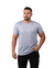 Camiseta 100% Poliéster Anti Pilling Cinza Claro Masculina na internet