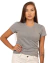 Camiseta 100% Algodão fio 30.1 penteado Mescla Feminina (Babylook) - comprar online