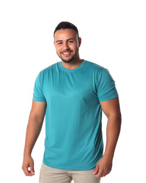 Camiseta 100% Poliéster Anti Pilling Esmeralda Masculina - comprar online