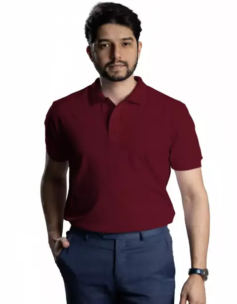 Camiseta Polo Piquet PA Vinho Masculina - comprar online