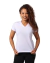 Camiseta 100% Poliéster Anti Pilling Gola V Branca Feminina (Babylook) - comprar online