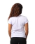 Camiseta 100% Poliéster Anti Pilling Gola V Branca Feminina (Babylook) - Sansar Camisetas 