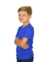 Camiseta Infantil 100% Poliéster Anti Pilling Azul Royal - Sansar Camisetas 