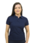 Camiseta Polo Piquet PA Azul Marinho Feminina (Babylook)