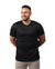 Camiseta 100% Poliéster Anti Pilling Preta Masculina - comprar online