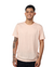 Camiseta 100% Poliéster Anti Pilling Salmão Masculina