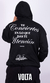 Rustic Hoodie "Attention" Man Black