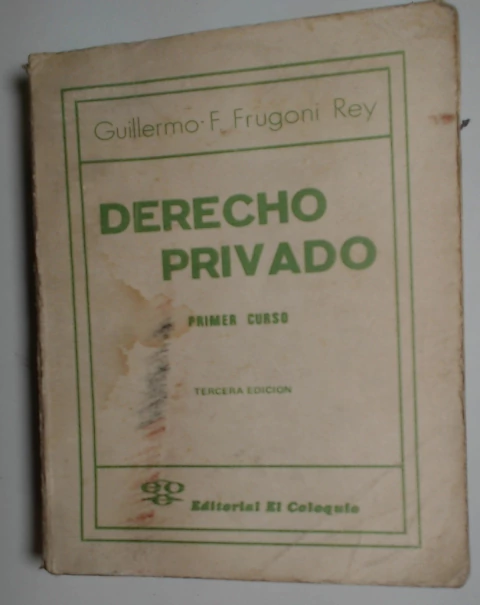 Derecho privado, primer curso