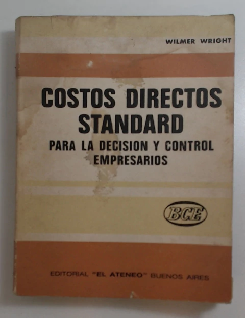 Costos directos standard