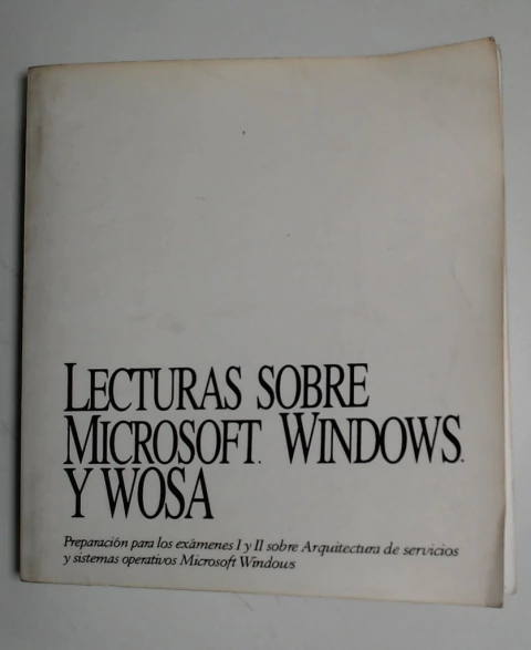 Lecturas sobre Microsoft Windows y Wosa