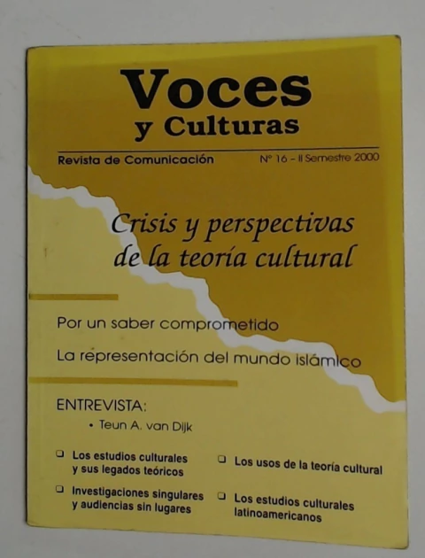 Voces y culturas 16 II Semestre 2000