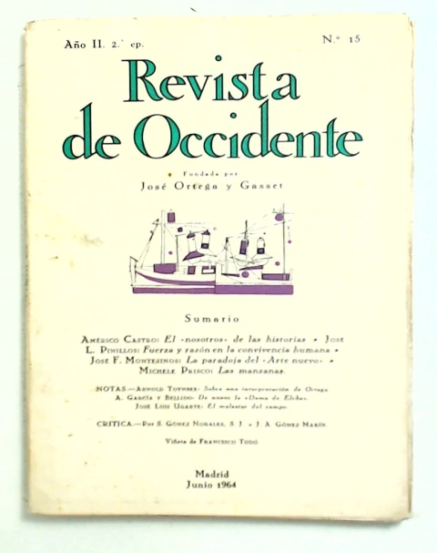 Revista de Occidente No. 15 - Año II Junio 1964