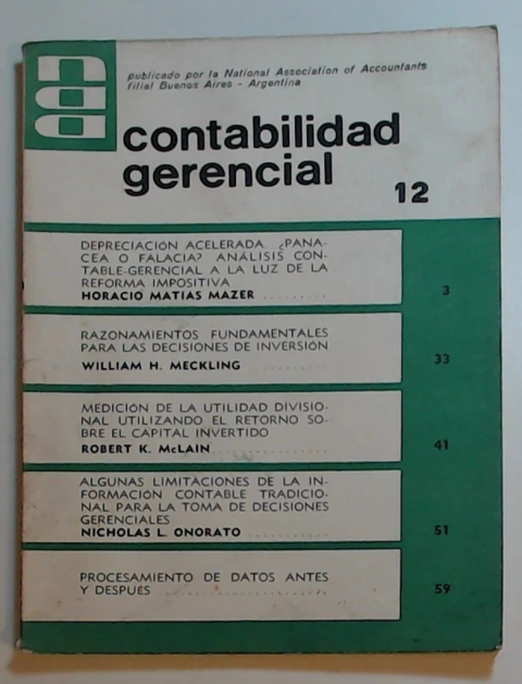 Contabilidad gerencial 12