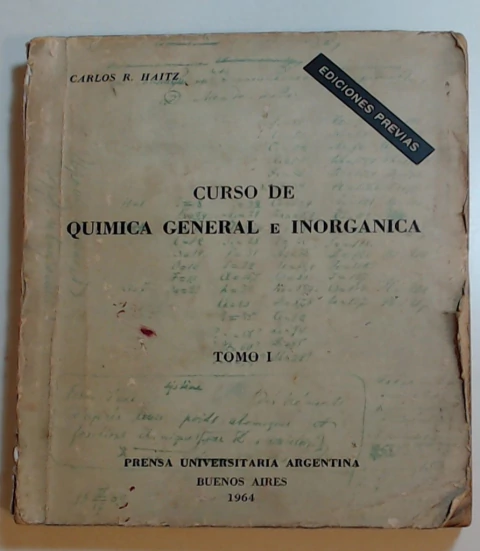 Curso de quimica general e inorganica Tomo 1