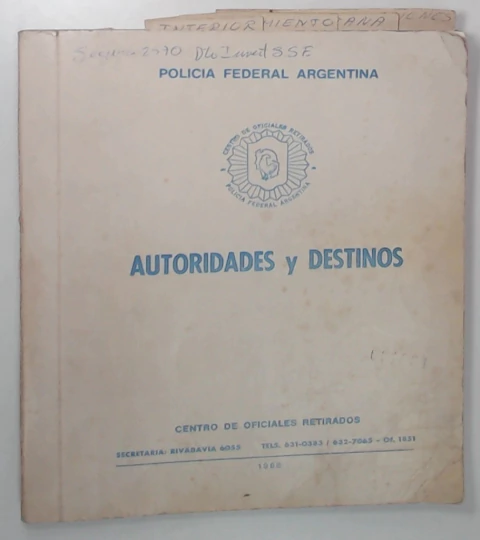 Autoridades y destinos (1988)