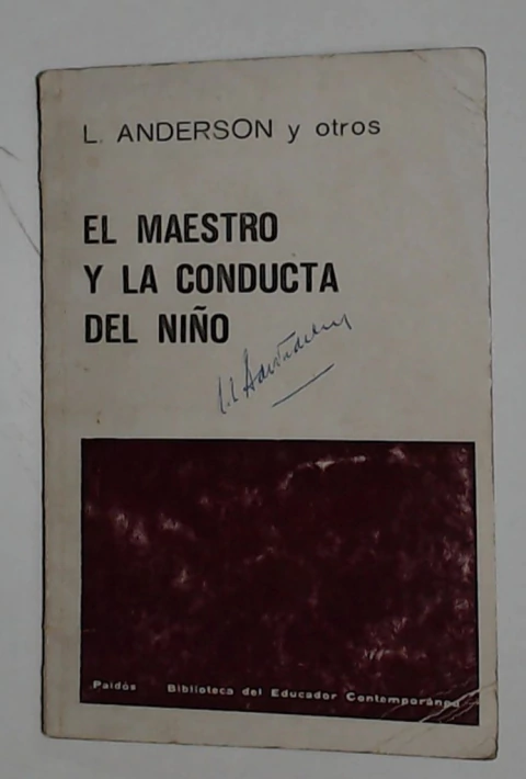 Maestro y la conducta del niño, el