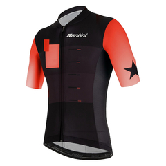 JERSEY BLACK STAR RED - SANTINI