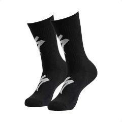 Medias Specialized Techno MTB Tall Logo Socks (Black/White) en internet