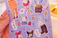 Cartela Adesivos Sanrio Sapatões - loja online